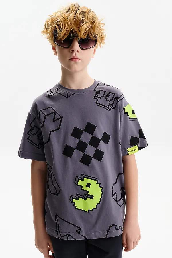 Футболка для мальчиков PELICAN, серый - фото 2