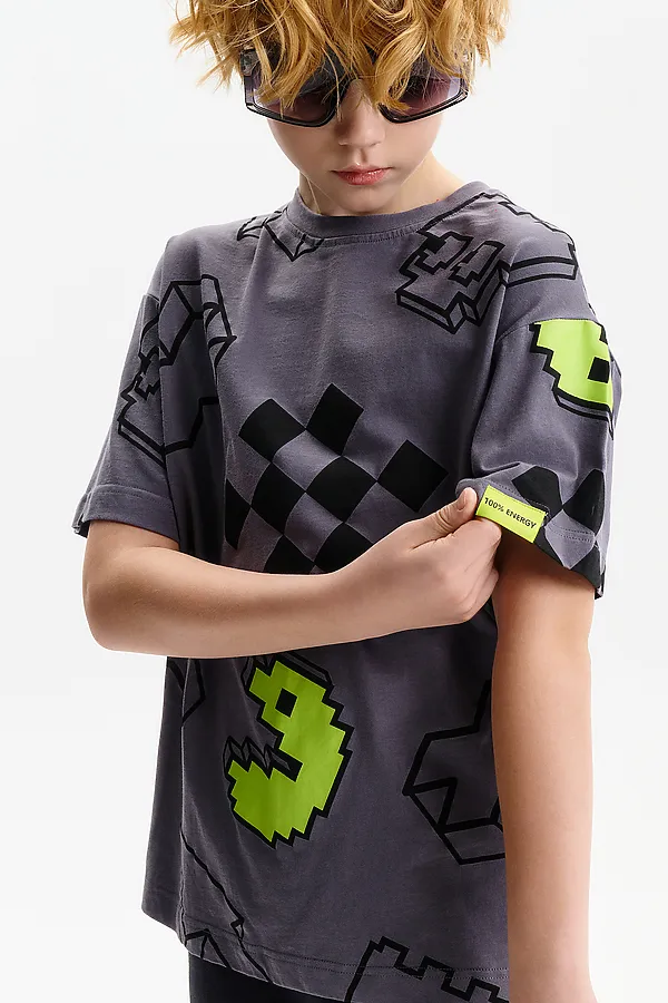 Футболка для мальчиков PELICAN, серый - фото 2