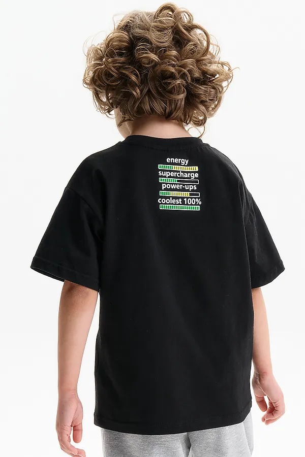 Футболка для мальчиков PELICAN, черный - фото 2