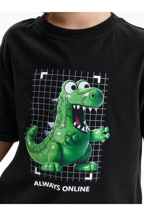 Футболка для мальчиков PELICAN, черный - фото 2