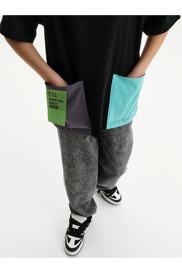 Футболка для мальчиков PELICAN, черный - фото 2