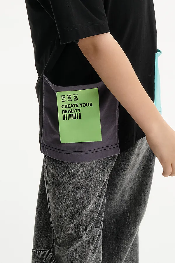 Футболка для мальчиков PELICAN, черный - фото 2