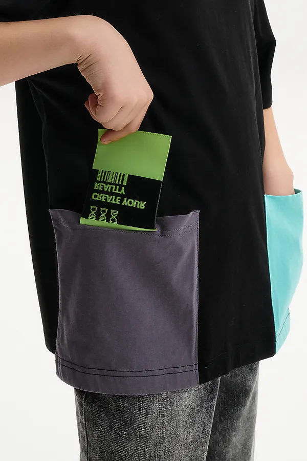 Футболка для мальчиков PELICAN, черный - фото 2