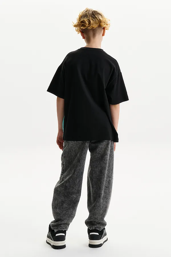 Футболка для мальчиков PELICAN, черный - фото 2