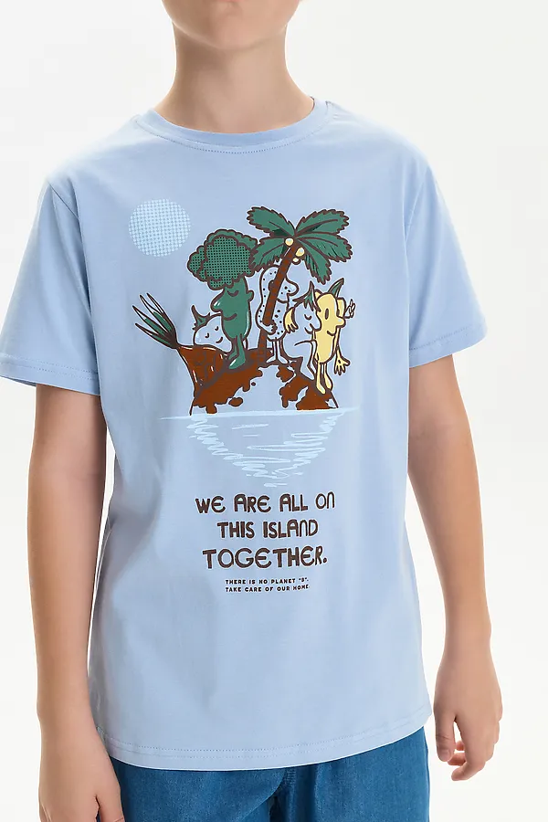 Футболка для мальчиков PELICAN, лед - фото 2