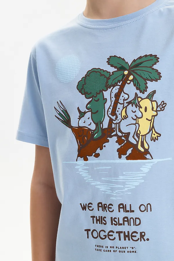 Футболка для мальчиков PELICAN, лед - фото 2