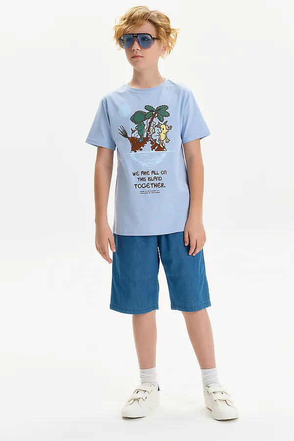 Футболка для мальчиков PELICAN, лед - фото 2