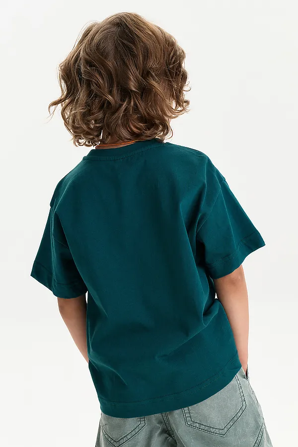 Футболка для мальчиков PELICAN, изумрудный - фото 2