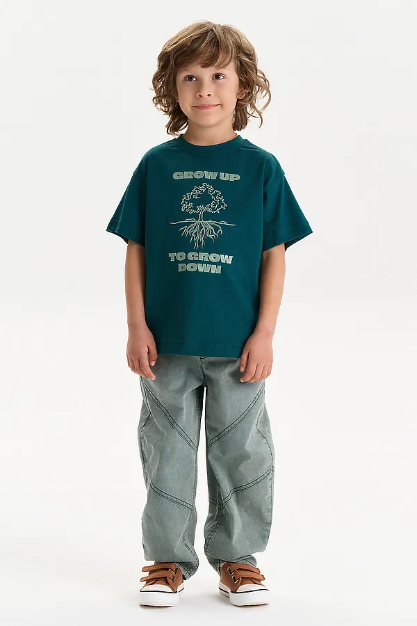 Футболка для мальчиков PELICAN, изумрудный - фото 2