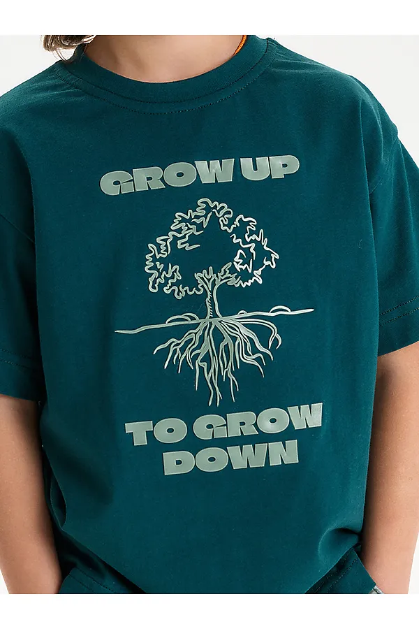 Футболка для мальчиков PELICAN, изумрудный - фото 2