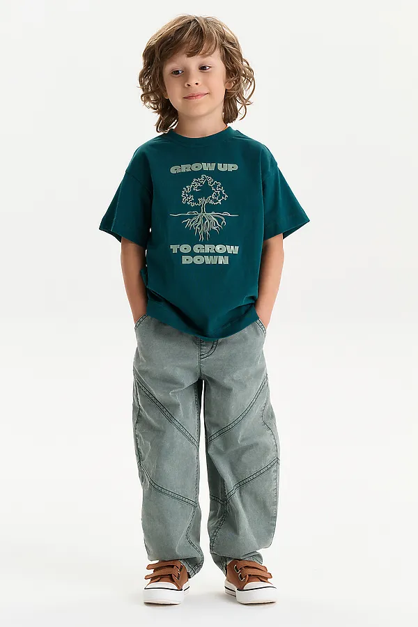 Футболка для мальчиков PELICAN, изумрудный - фото 2