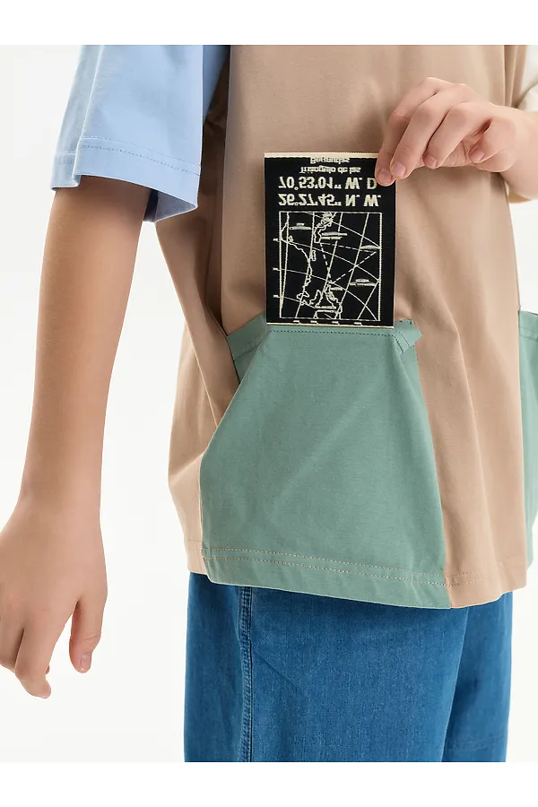 Футболка для мальчиков PELICAN, песочный - фото 2