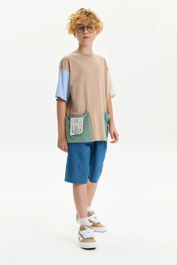 Футболка для мальчиков PELICAN, песочный - фото 2