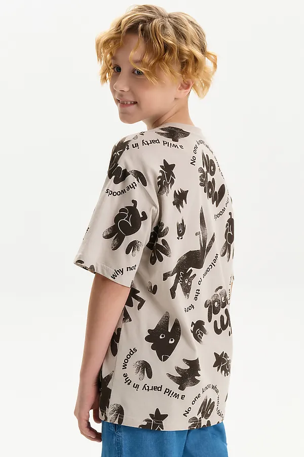 Футболка для мальчиков PELICAN, светло-серый - фото 2