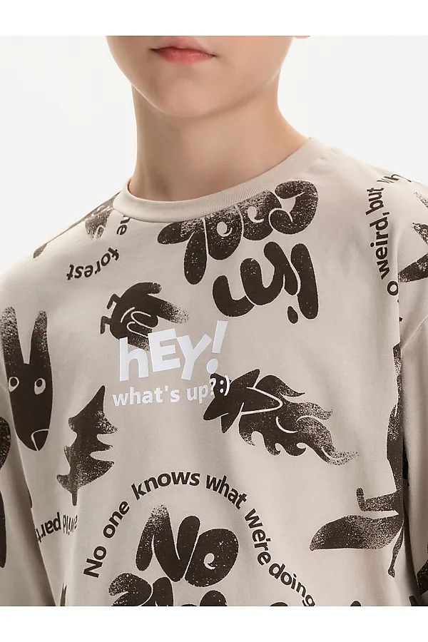 Футболка для мальчиков PELICAN, светло-серый - фото 2