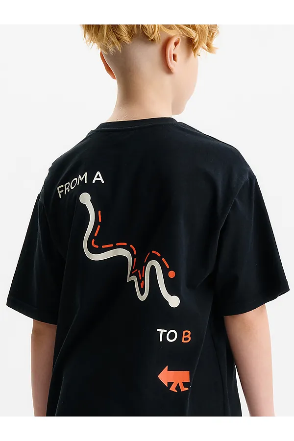 Футболка для мальчиков PELICAN, черный - фото 2