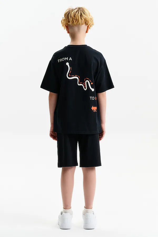 Футболка для мальчиков PELICAN, черный - фото 2