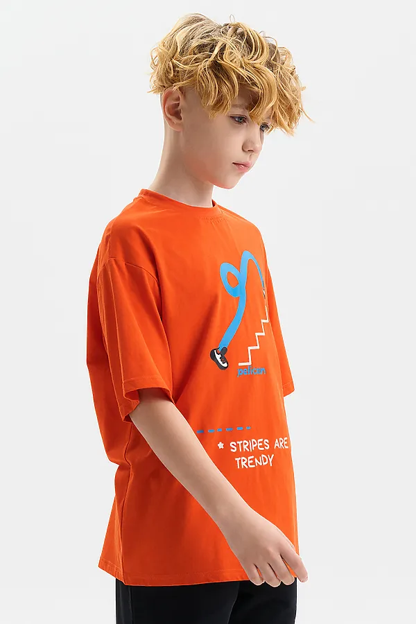 Футболка для мальчиков PELICAN, красный - фото 2