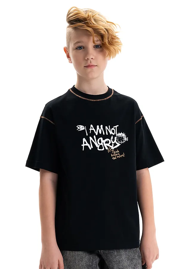 Футболка для мальчиков PELICAN, черный - фото 2