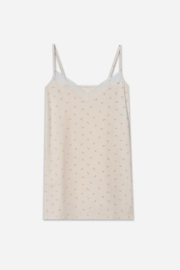 Сорочка ночная женская MARK FORMELLE, персиковые вишенки на молочном - фото 2