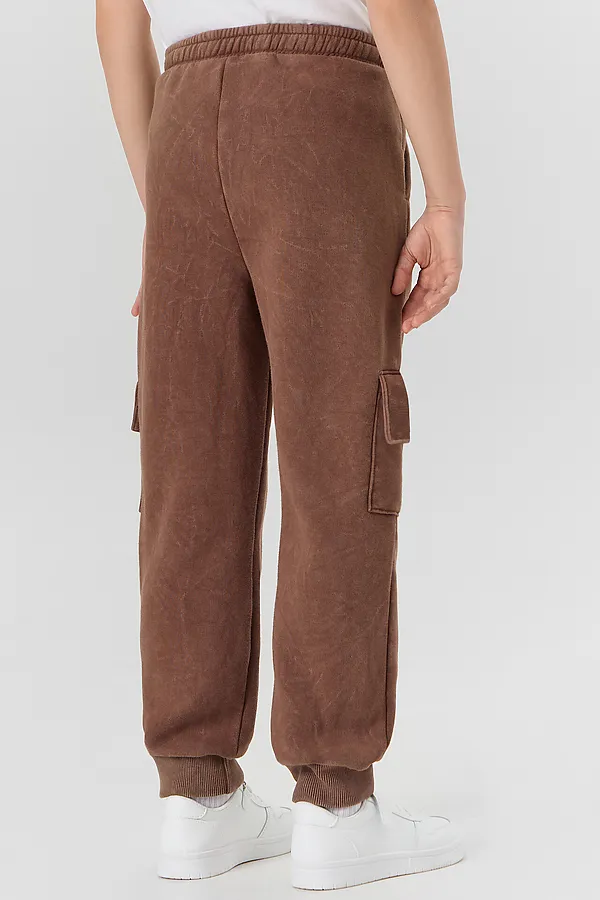 Брюки для мальчиков MARK FORMELLE, acid wash коричневый - фото 2