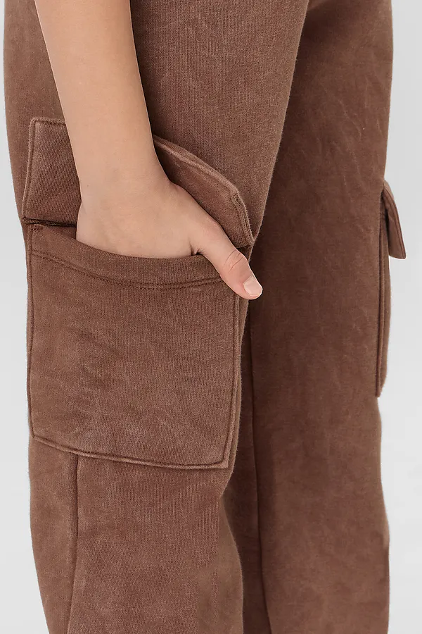 Брюки для мальчиков MARK FORMELLE, acid wash коричневый - фото 2