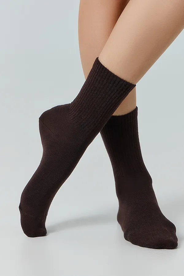 Носки женские MARK FORMELLE, т.коричневый - фото 2