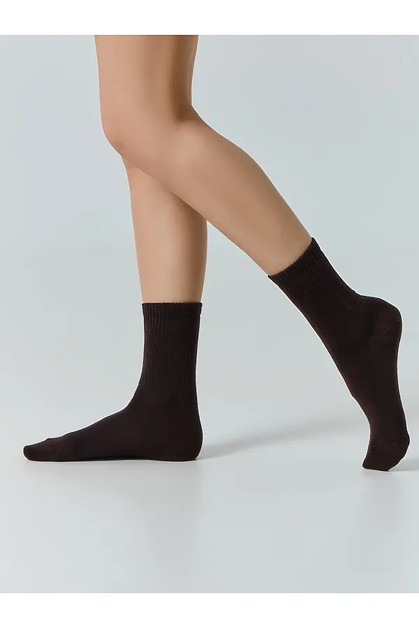 Носки женские MARK FORMELLE, т.коричневый - фото 2