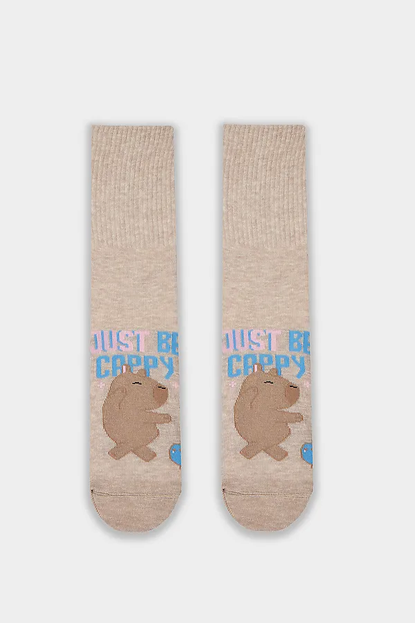 Носки женские MARK FORMELLE, бежевый меланж - фото 2