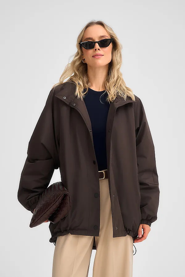 Куртка женская HOOPS, коричневый - фото 2