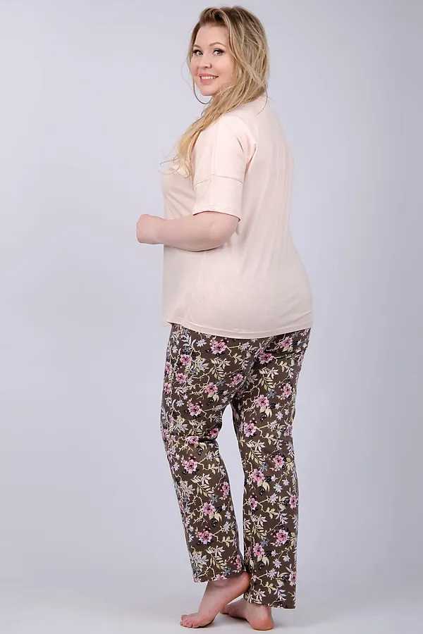 Пижама с брюками Мальта НАТАЛИ, бежевый - фото 2