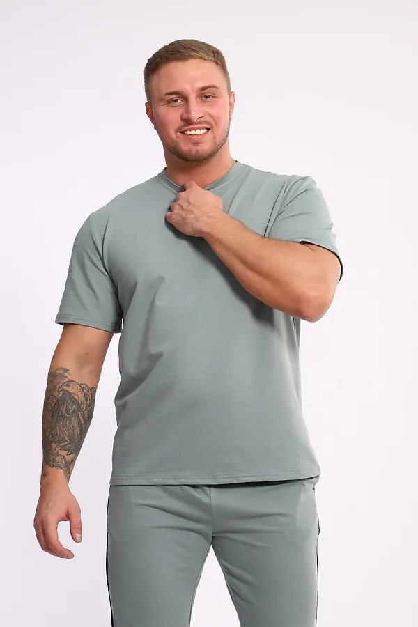 Костюм с брюками 35282 НАТАЛИ, полынь - фото 2