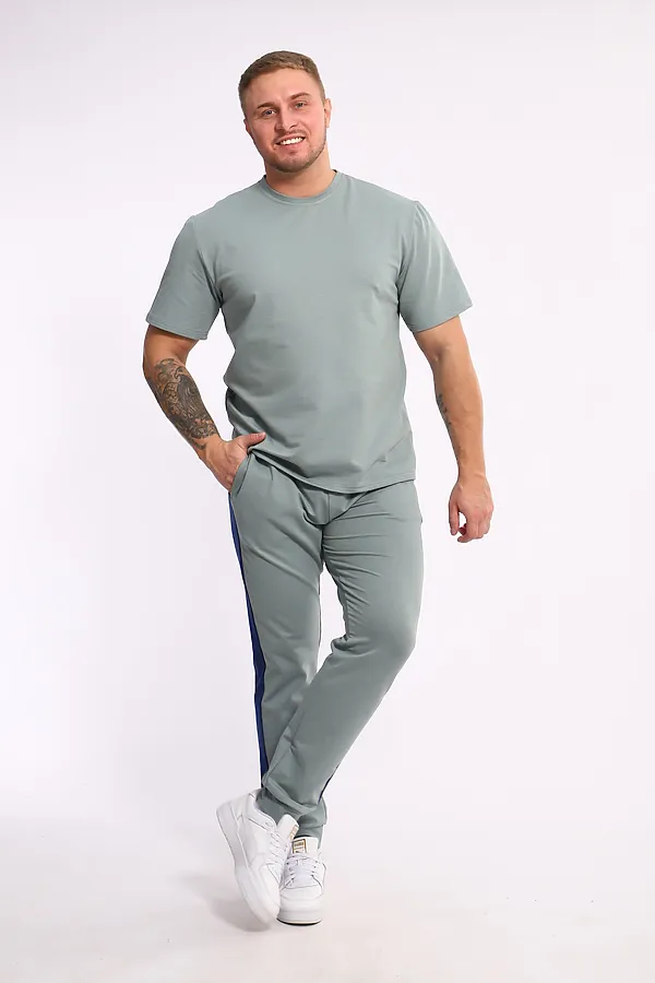 Костюм с брюками 35282 НАТАЛИ, полынь - фото 2