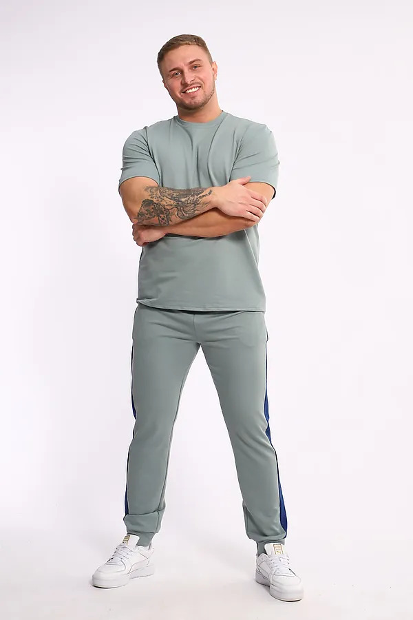 Костюм с брюками 35282 НАТАЛИ, полынь - фото 2