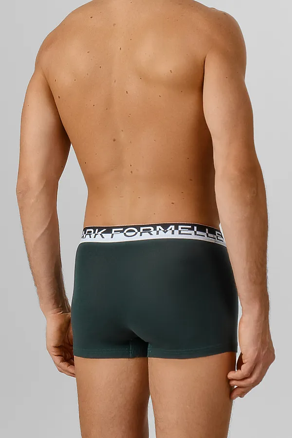 Трусы мужские (3шт) MARK FORMELLE, зеленый бархат +темный кармин +черный - фото 2