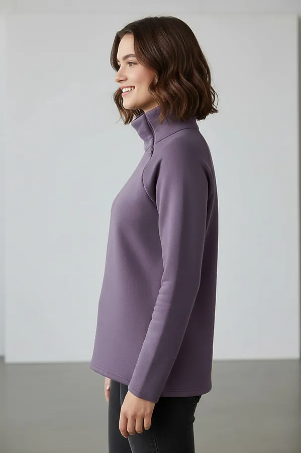 Джемпер на молнии арт. 795 НАТАЛИ, сливовый - фото 2