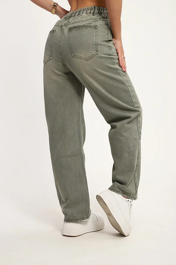 Джинсы Арт. 20113 НАТАЛИ, хаки - фото 2