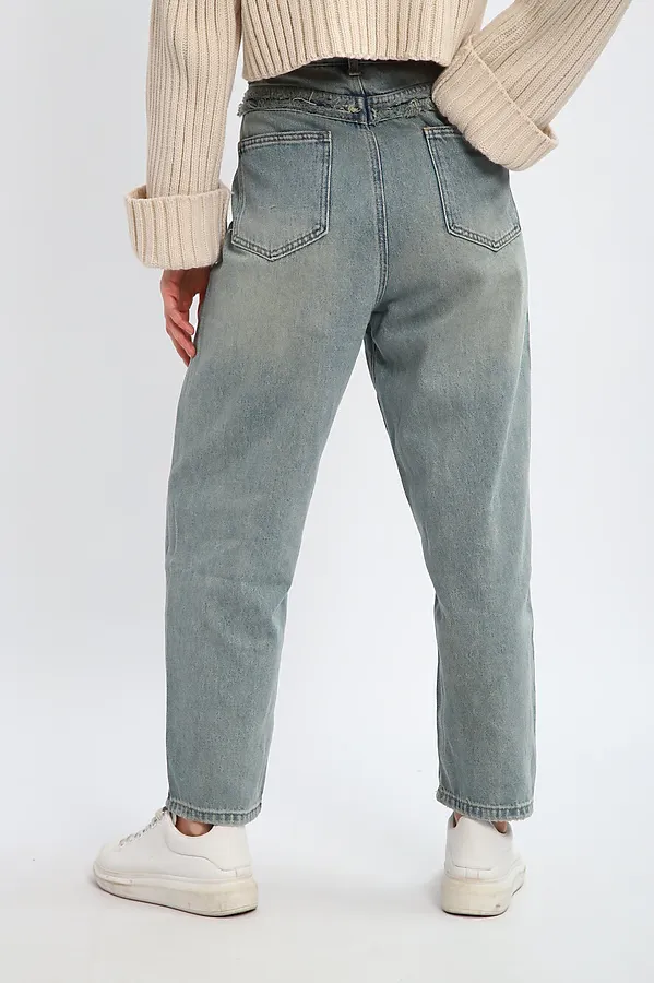 Джинсы 85205 НАТАЛИ, серо-голубой/джинс - фото 2