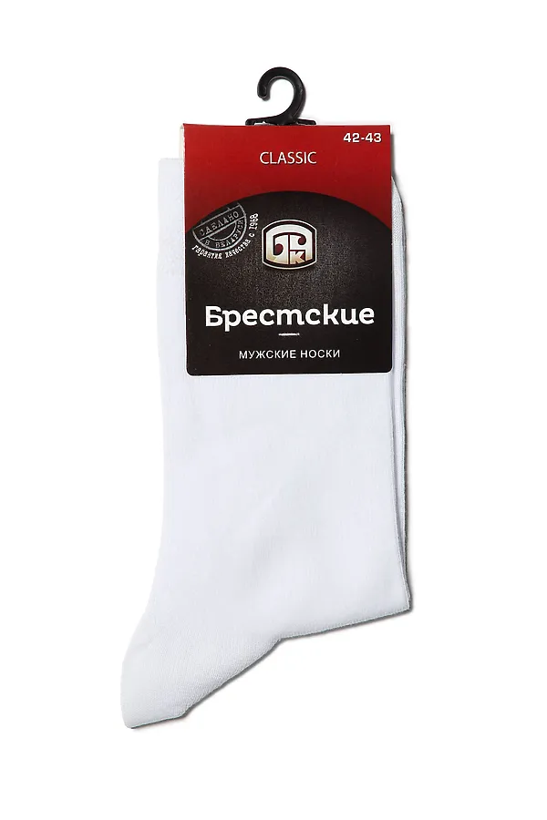 Брестские Носки мужские 2122 CLASSIC (средней длины) БРЕСТСКИЕ, белый - фото 2