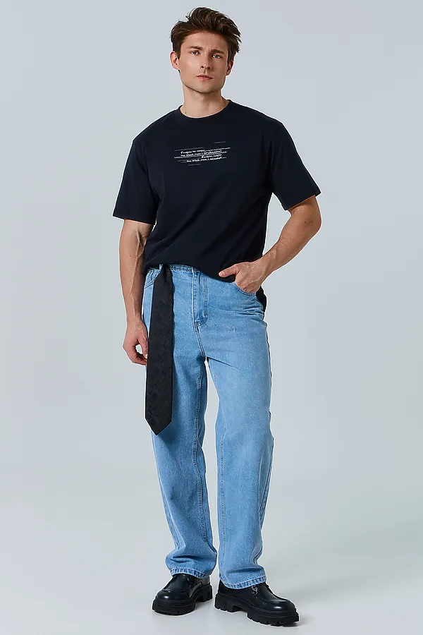 Футболка мужская MARK FORMELLE, черный +печать14 - фото 2