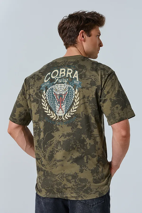 Футболка мужская MARK FORMELLE, милитари варка на зеленом - фото 2