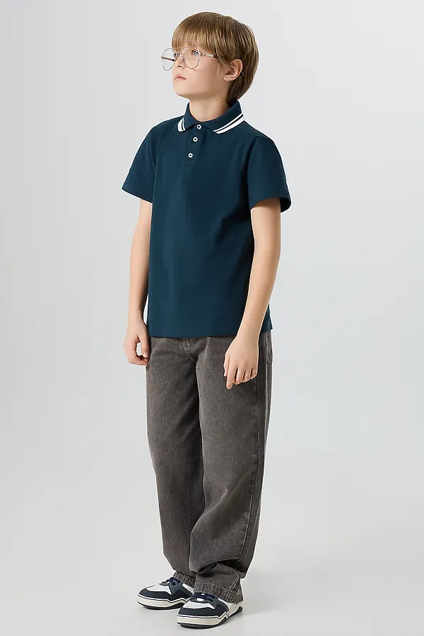 Поло для мальчиков MARK FORMELLE, изумруд - фото 2