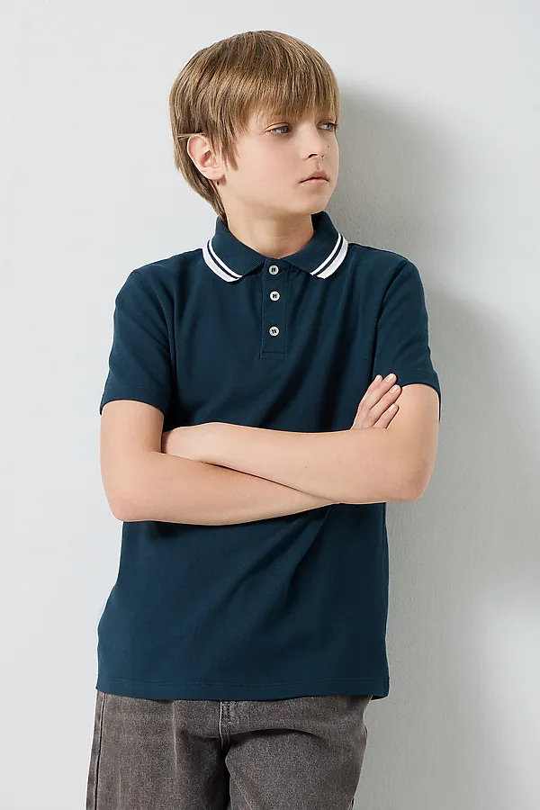 Поло для мальчиков MARK FORMELLE, изумруд - фото 2