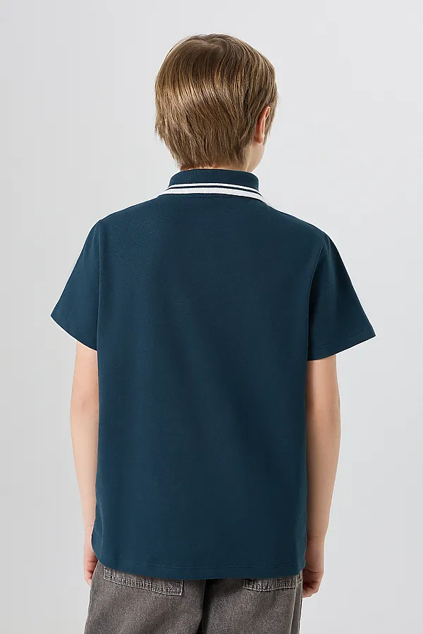 Поло для мальчиков MARK FORMELLE, изумруд - фото 2