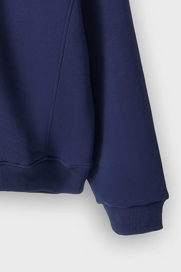 Свитшот мужской MARK FORMELLE, полуночно -синий +печать - фото 2