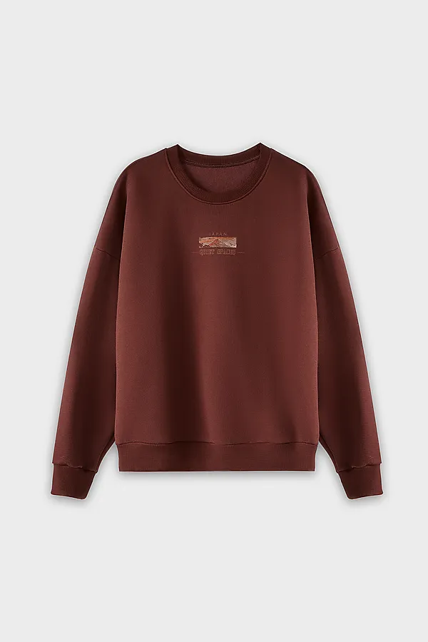 Свитшот мужской MARK FORMELLE, т.шоколадный +печать - фото 2