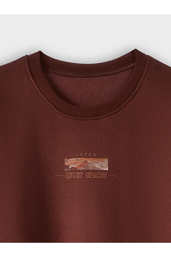 Свитшот мужской MARK FORMELLE, т.шоколадный +печать - фото 2