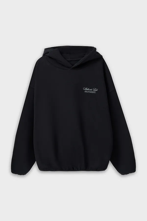 Худи мужское MARK FORMELLE, черный +печать - фото 2