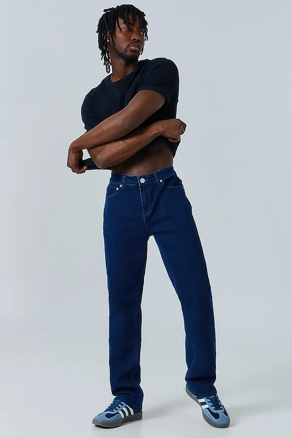 Джинсы мужские (осенне-зимний ассортимент) MARK FORMELLE, темно -синий - фото 2