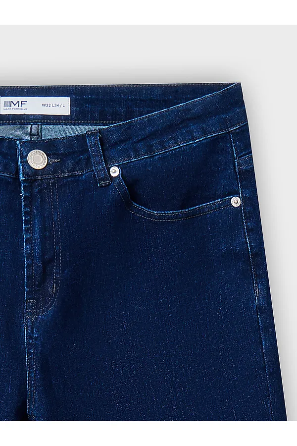 Джинсы мужские (осенне-зимний ассортимент) MARK FORMELLE, темно -синий - фото 2